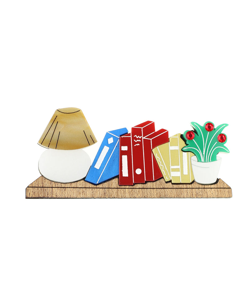 Reading corner brooch