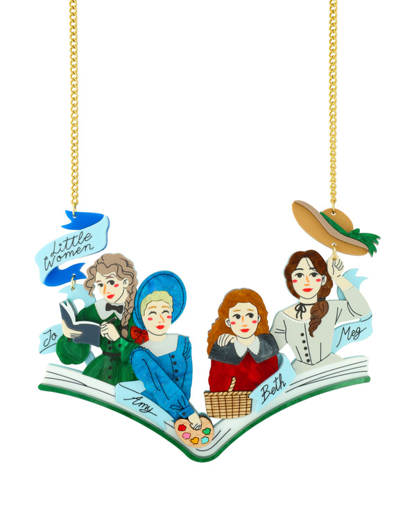 Reading Little Women Necklace