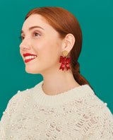 Red Bow Earrings