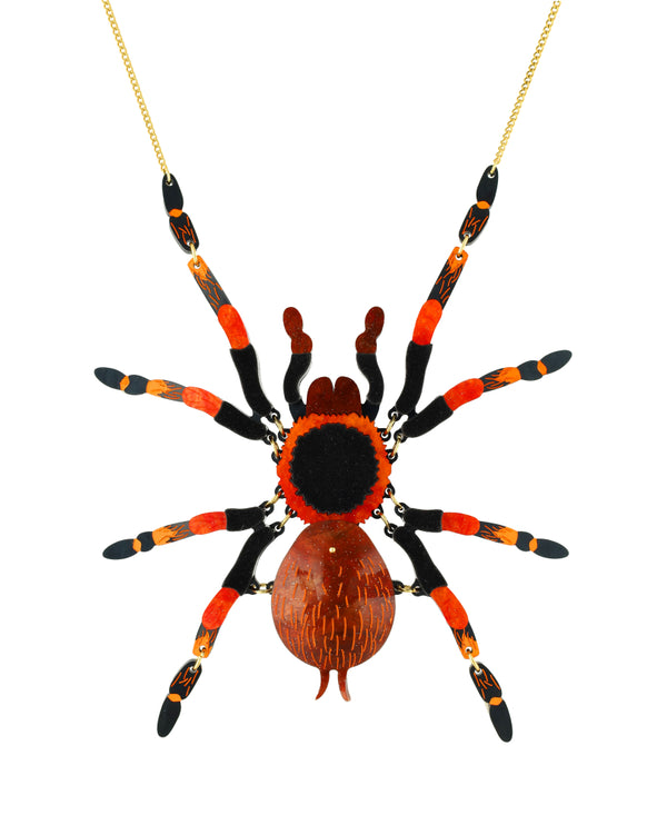 Red-Knee Tarantula Statement Necklace