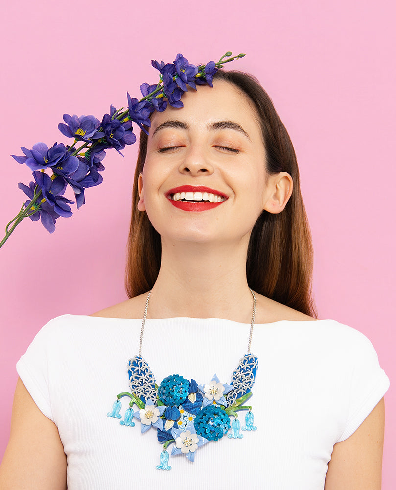 Rhythm and Botanical Blues Necklace