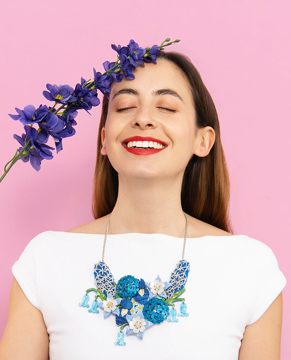 Rhythm and Botanical Blues Necklace