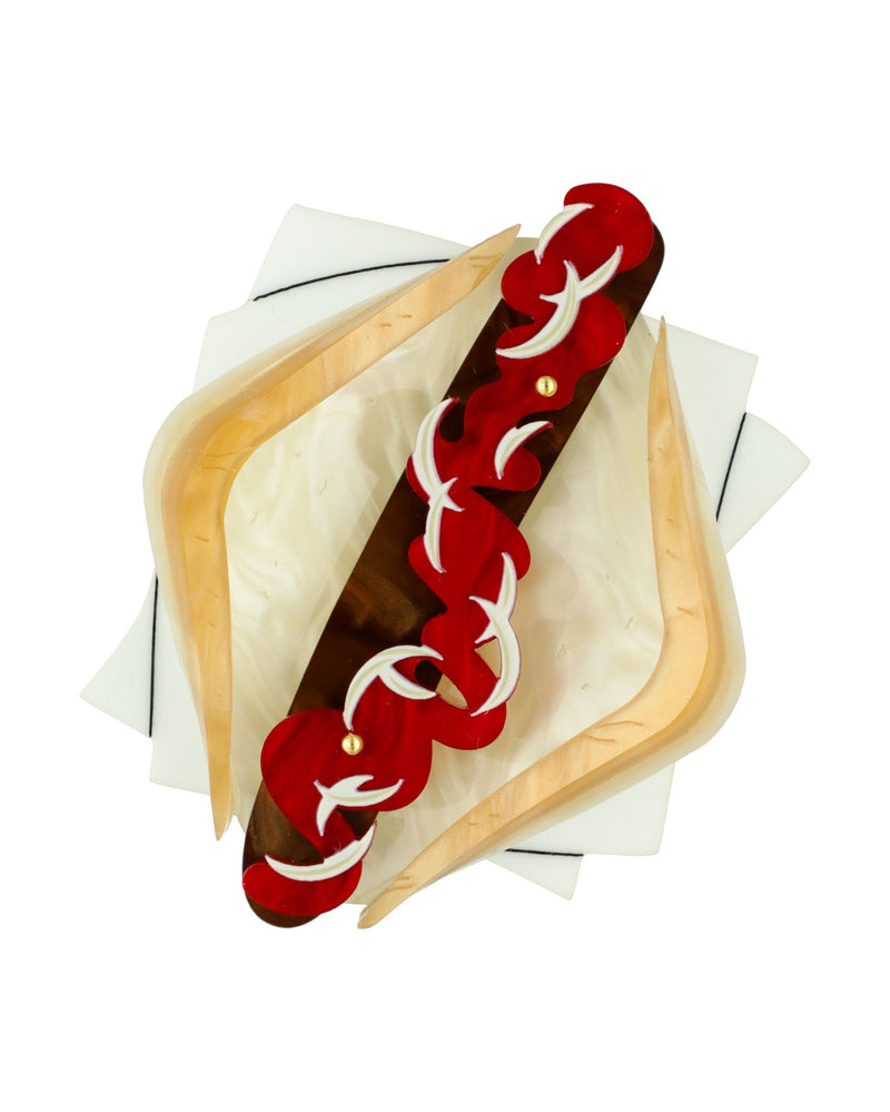 Sausage Sizzle Brooch