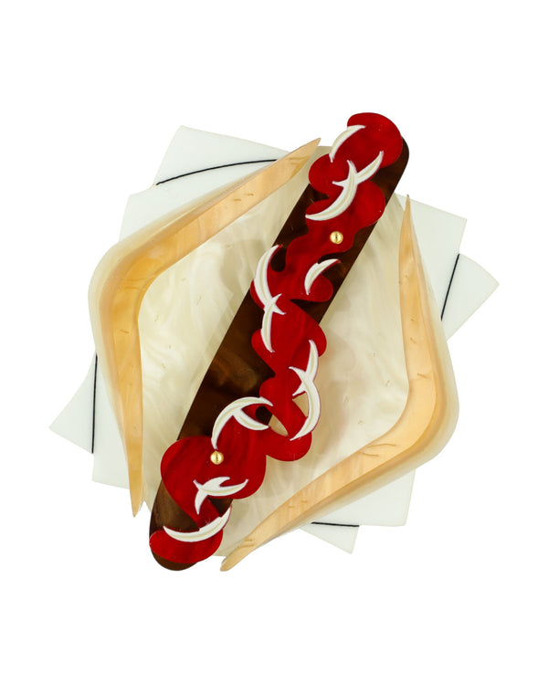 Sausage Sizzle Brooch