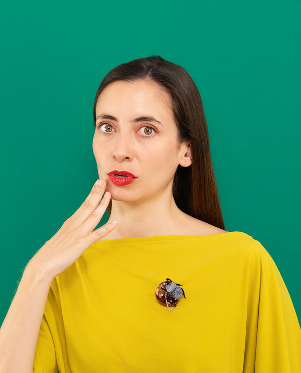 Scarab’s Golden Path Brooch -Interactive-