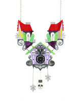 Scares and Spooks Coo-Coo Clock Interactive Necklace