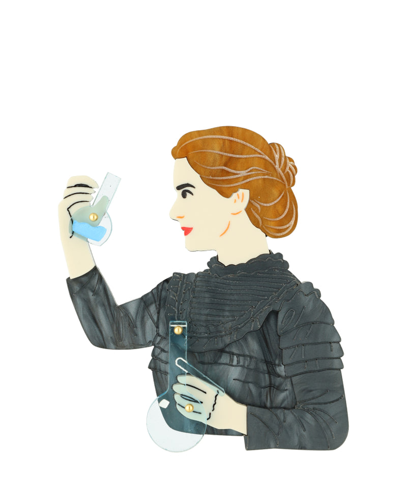 Science Revolution with Marie Curie Brooch