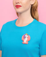 Sea Pony Curved Shell Brooch