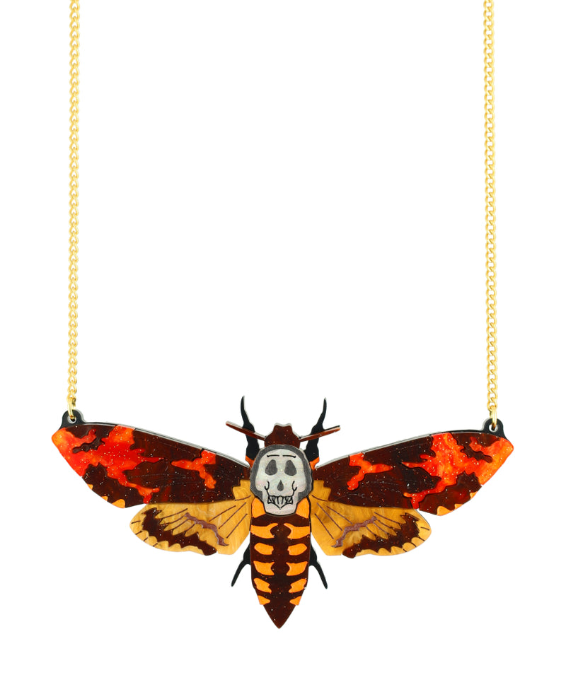 Silence of the Death Moth Necklace