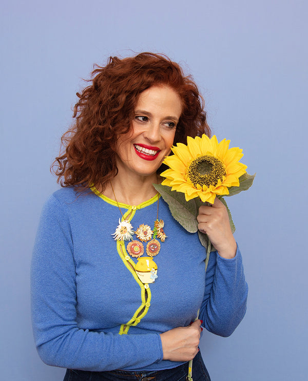 Singing Sunflowers Necklace