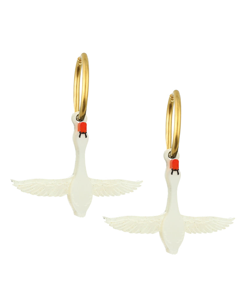 Skies of Swans Earrings
