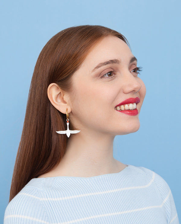 Skies of Swans Earrings