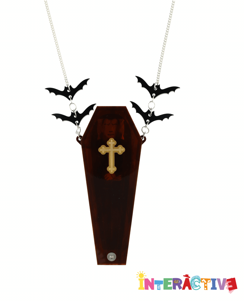 Sleeping in the Dracula Coffin Necklace -Interactive-