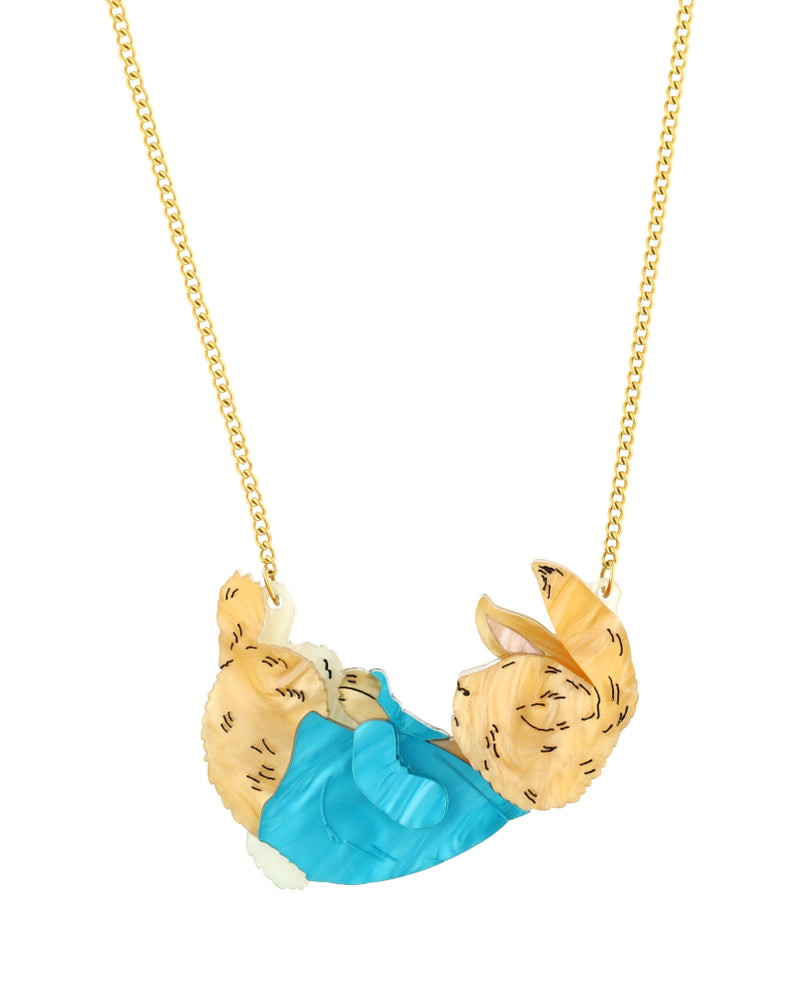 Sleepy Peter Rabbit Necklace