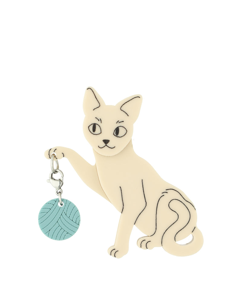 Slender Cat Custom Brooch