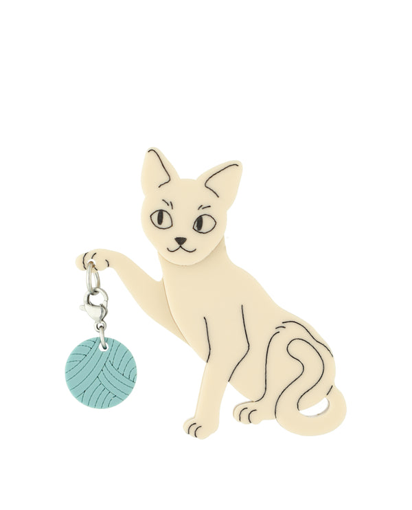Slender Cat Custom Brooch