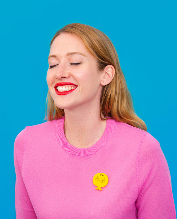 Smiley Mr. Happy Brooch