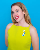 Smurfette Brooch