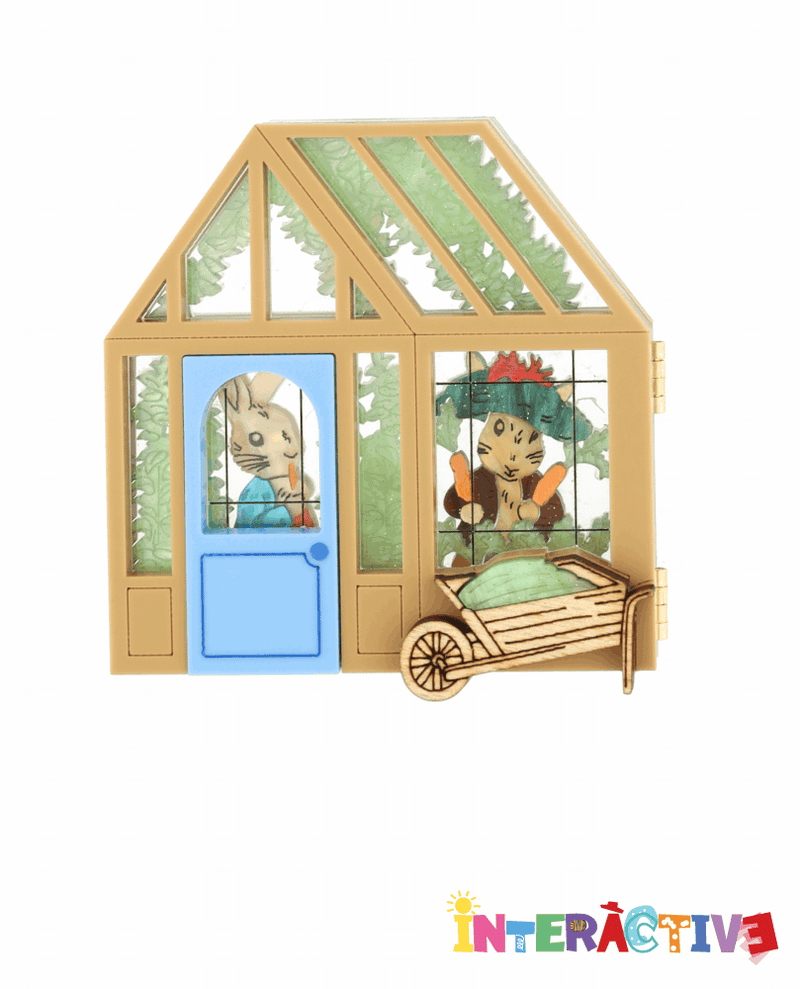 Snacking in the Greenhouse Brooch -Interactive-