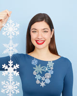 Snowflakes Falling Around Me Statement Necklace
