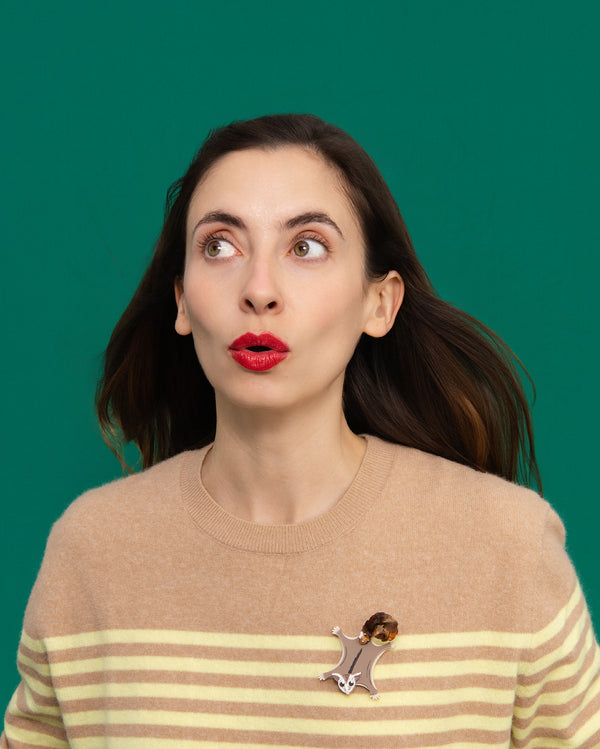 Soaring Sugar Glider Brooch