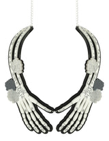 Spooky Skeleton Hands Necklace