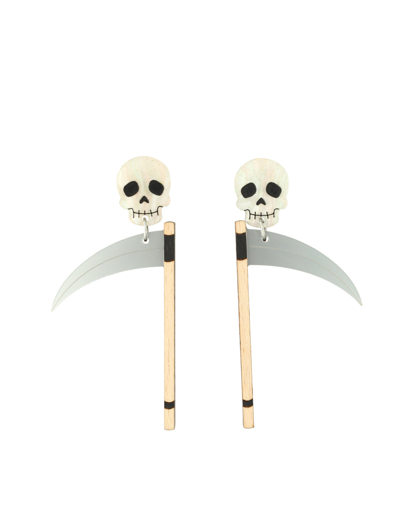 Spooky Scythe of Death Earrings
