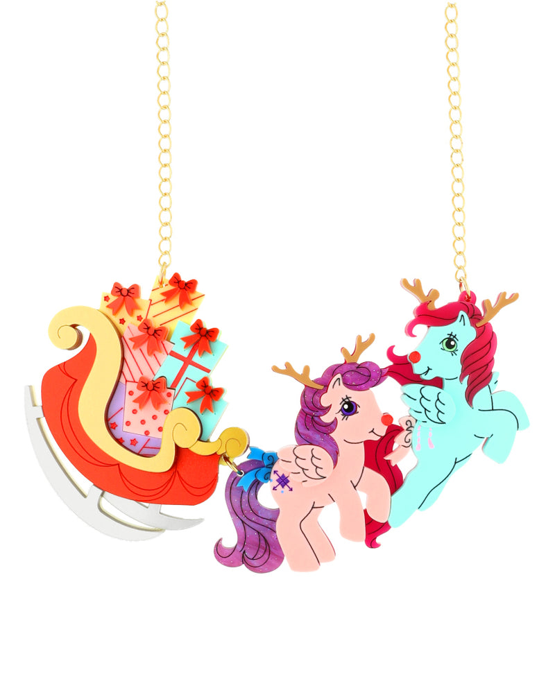 Spreading Joy and Gifts With Ponies Necklace