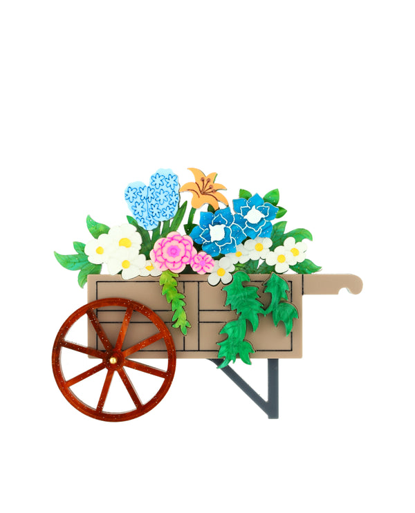 Spring in the Flower Cart Brooch