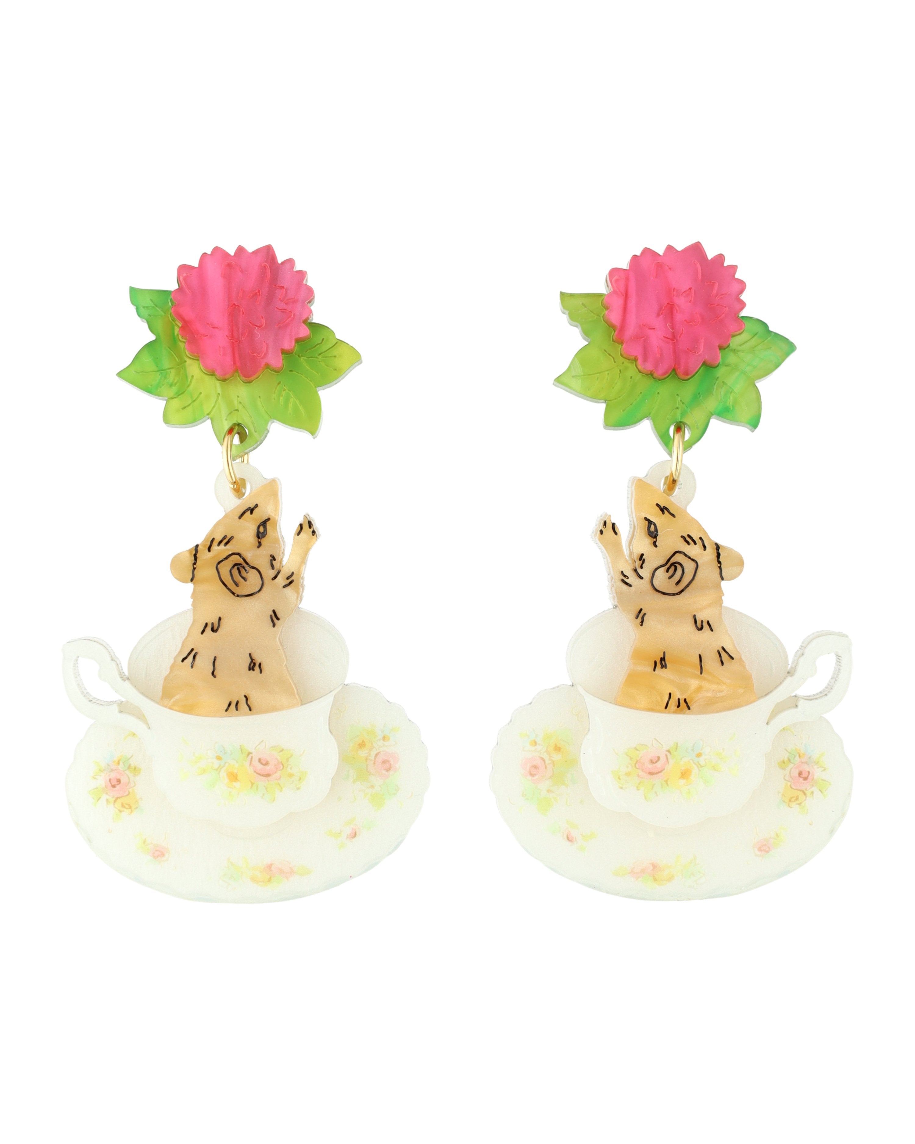 Squeaky Teacups Earrings