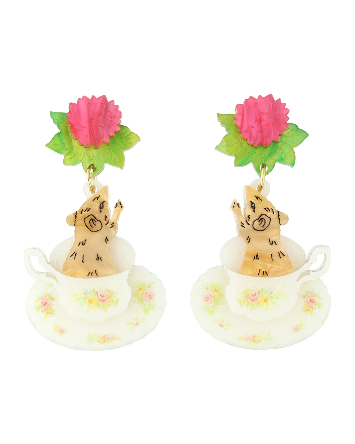 Squeaky Teacups Earrings