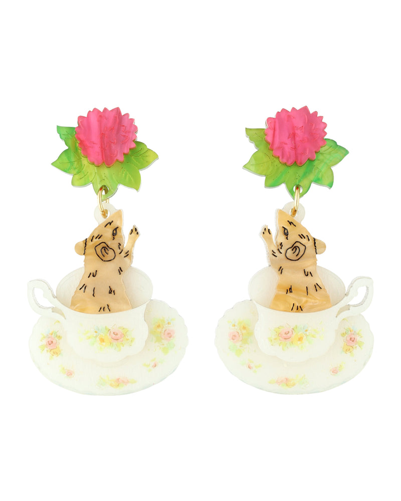 Squeaky Teacups Earrings