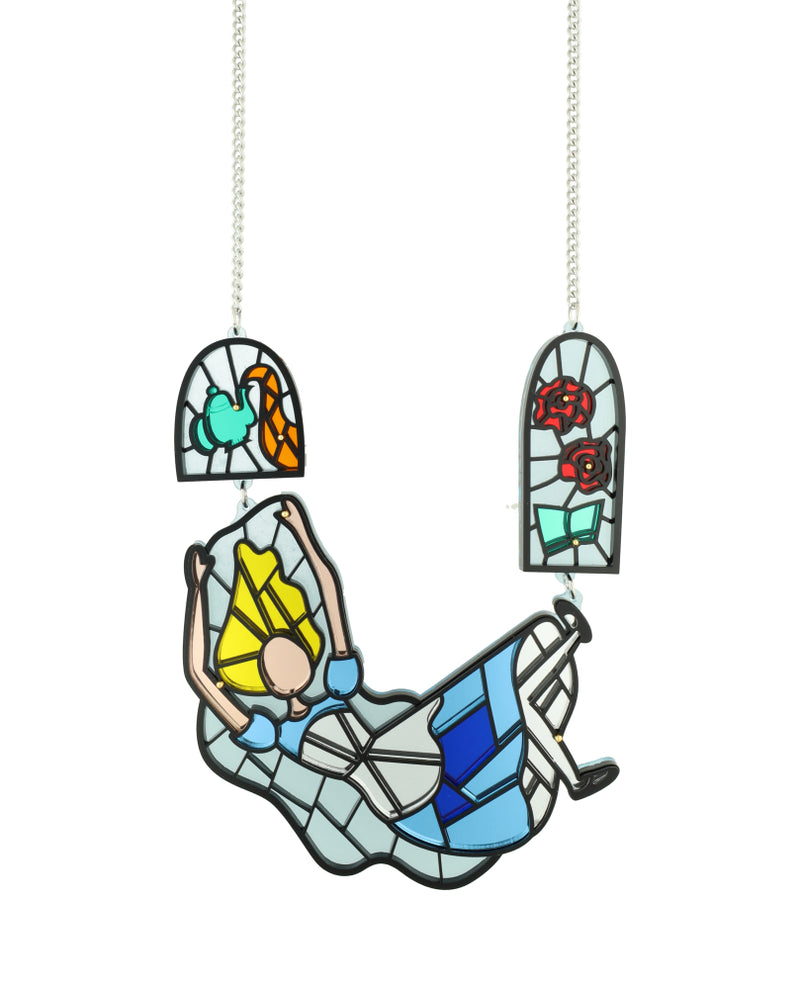 Stained Glass Alice Necklace