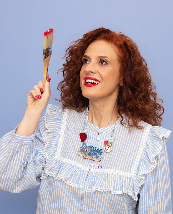 Starry Night Cheshire Cat Necklace -Interactive-