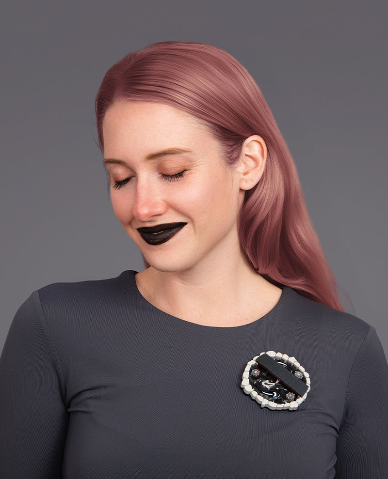 Still Night Koi Pond Brooch