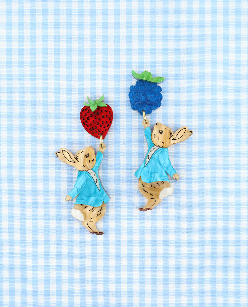 Strawberry and Blackberry Treat Earrings