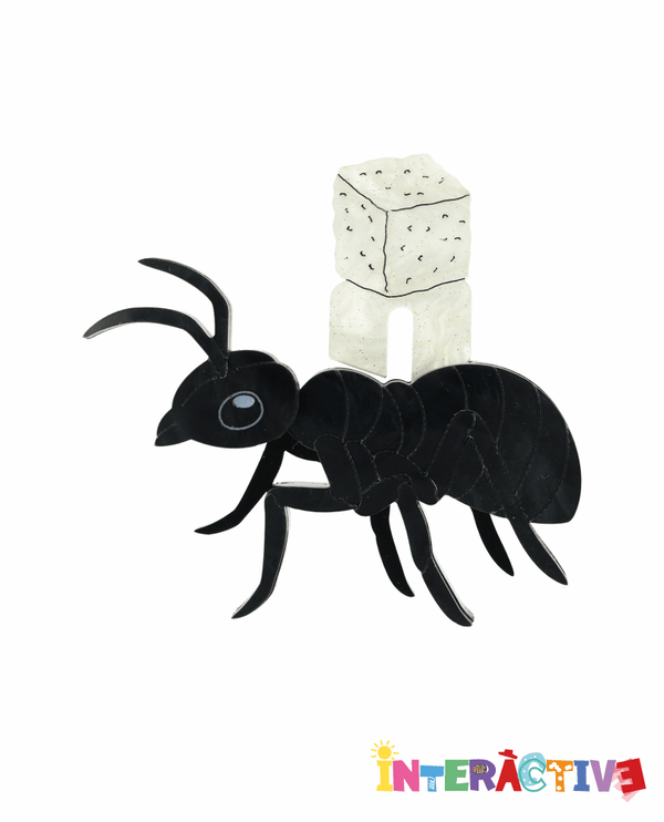 Strong Ant & Sugar Cube Brooch -Interactive-