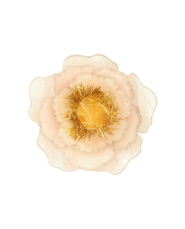 Subtle American Peony Brooch