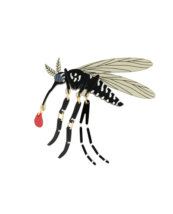 Sucker for Blood Mosquito Brooch