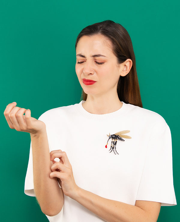 Sucker for Blood Mosquito Brooch