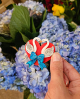 Swan Love Brooch