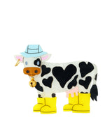 Sweet Pea the Cow Brooch
