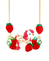 Sweet Sugarberry Strawberry Necklace