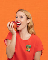 Sweetest Applepicking Orchid Brooch