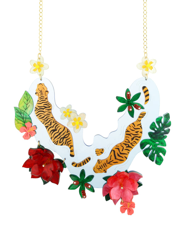Swimming Tiger Elegance Necklace