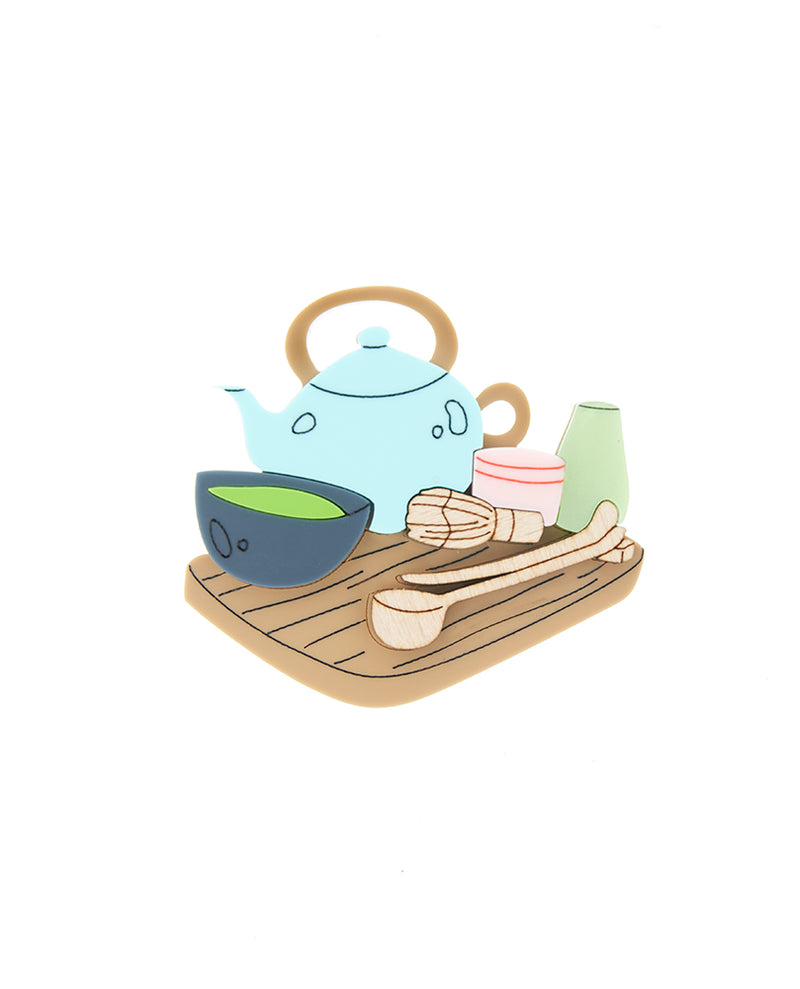 Tea Ceremony Set Brooch