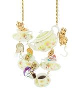 Tea Time and Mice Statement Necklace
