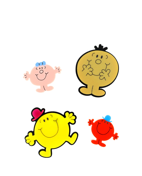 Teeny Tiny Mr. Men Little Miss Brooch Pack