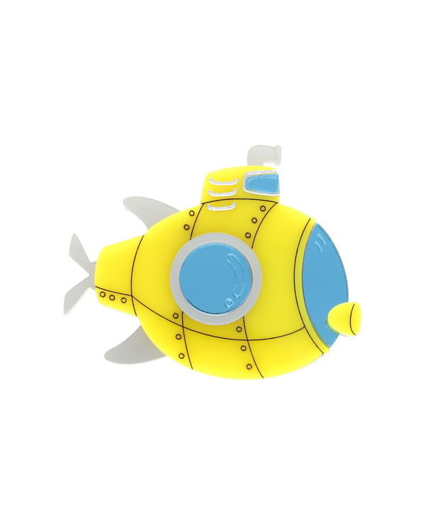The Little Yellow Submarine brooch