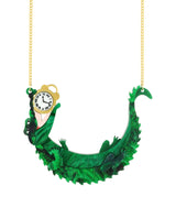 Tick-Tock The Crocodile Clock Necklace